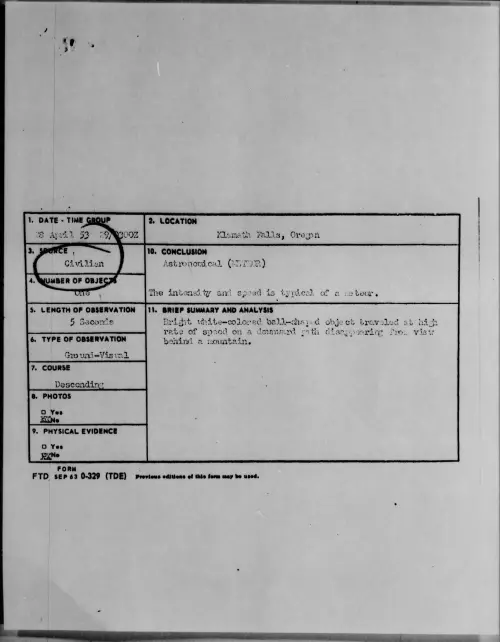 First page of 1953.04 - 6384716 - Klamath Falls, Oregon