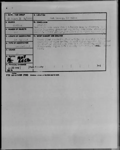 First page of 1953.08 - 6979562 - Port Moresby, New Guinea