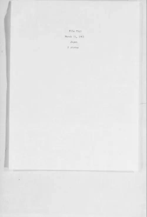 First page of 1961.03 - 6976807 - Japan (#7340)