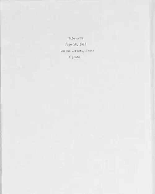 First page of 1959.07 - 6975501 - Corpus Christi, Texas (#6449)