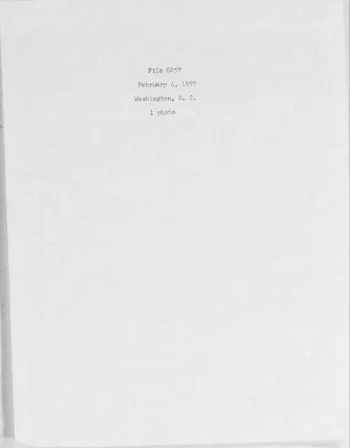 First page of 1959.02 - 6975323 - Washington, D.C. (#6257)