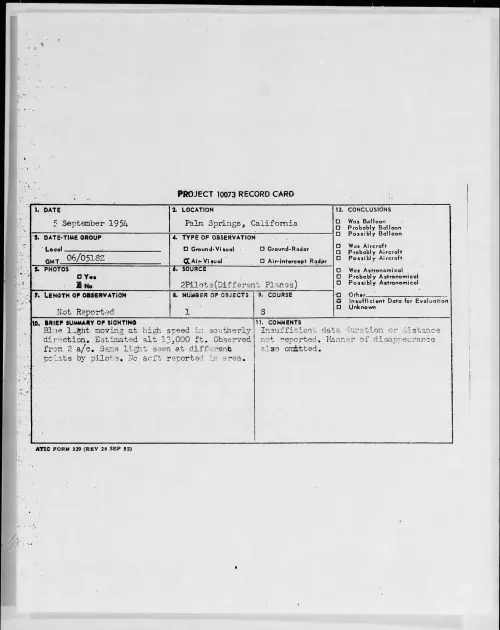 First page of 1954.09 - 8726577 - Palm Springs, California