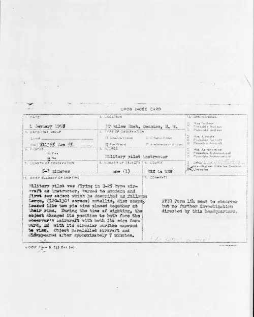First page of 1955.01 - 6965176 - 30 miles East, Cochise, N.M