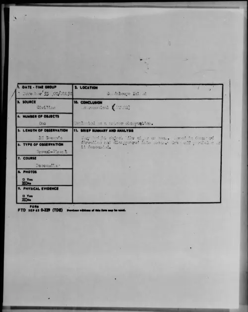 First page of 1953.11 - 6982213 - Guadaloupe Island