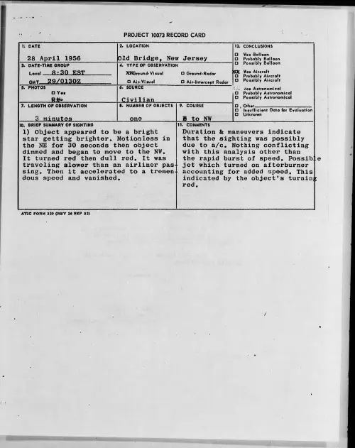 First page of 1956.04 - 6785645 - Old Bridge, New Jersey