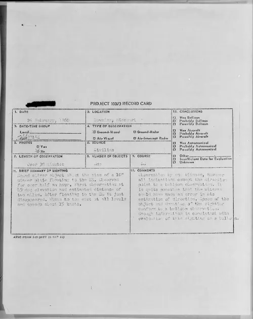First page of 1960.02 - 6970164 - Downing, Missouri