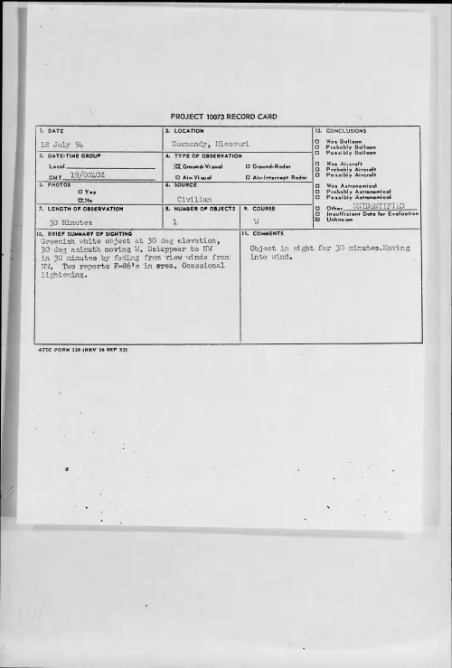First page of 1954.07 - 8714976 - Normandy, Missouri