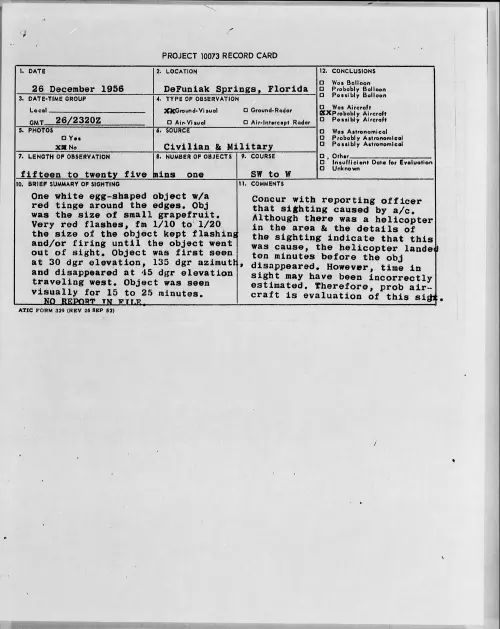 First page of 1956.12 - 6786243 - DeFuniak Springs, Florida