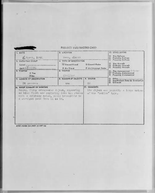 First page of 1960.03 - 6970919 - Nome, Alaska