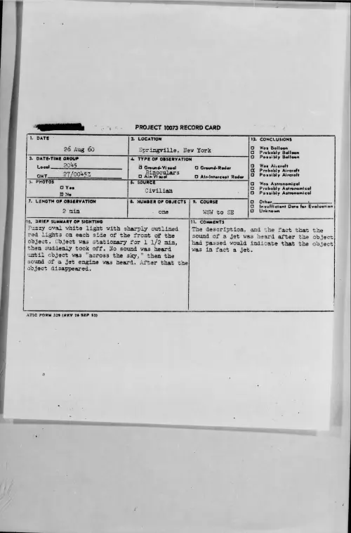 First page of 1960.08 - 7822362 - Springville, New York