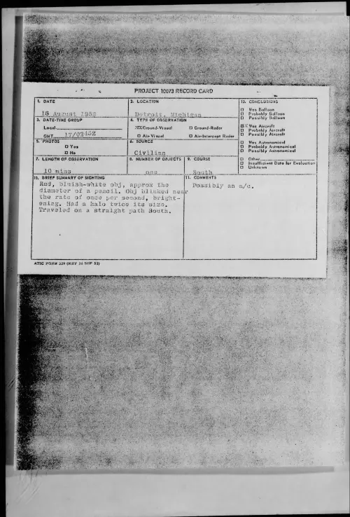 First page of 1958.08 - 8863880 - Detroit, Michigan