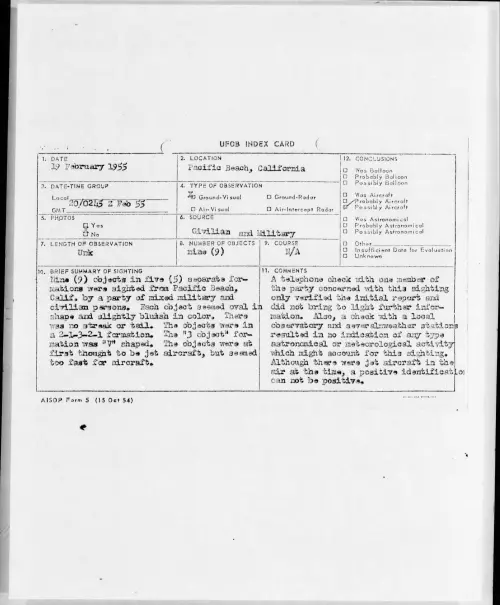 First page of 1955.02 - 6969823 - Pacific Beach, California