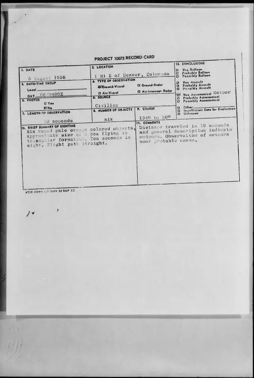 First page of 1956.08 - 6788658 - 1 Mi E Of Denver, Colorado