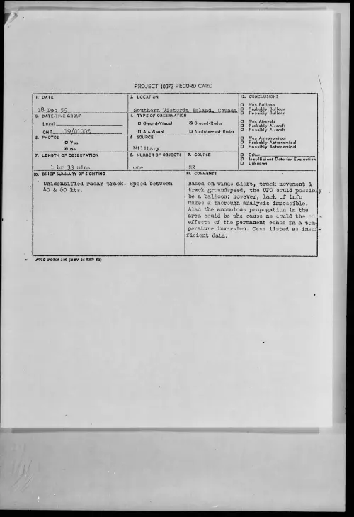 First page of 1959.12 - 6967247 - Southern Victoria Island, Canada