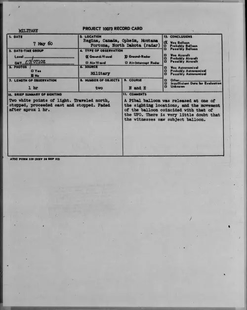 First page of 1960.05 - 7812425 - Regina, Canada