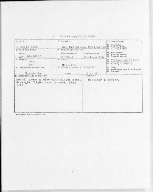 First page of 1955.04 - 6971947 - San Francisco, California