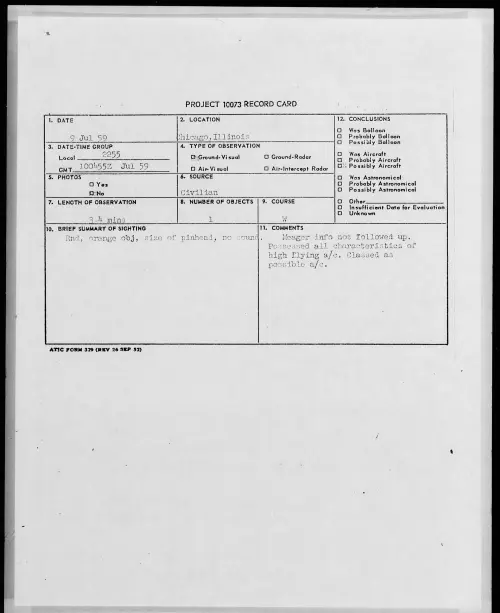 First page of 1959.07 - 8407278 - Chicago, Illinois