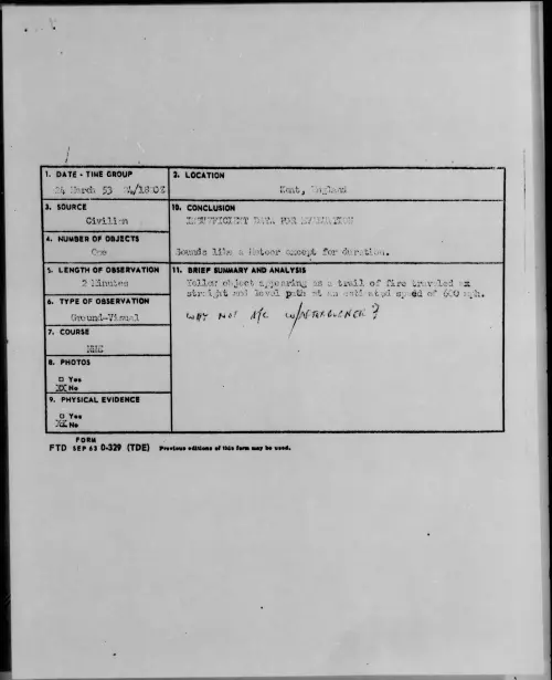 First page of 1953.03 - 6384314 - Kent, England