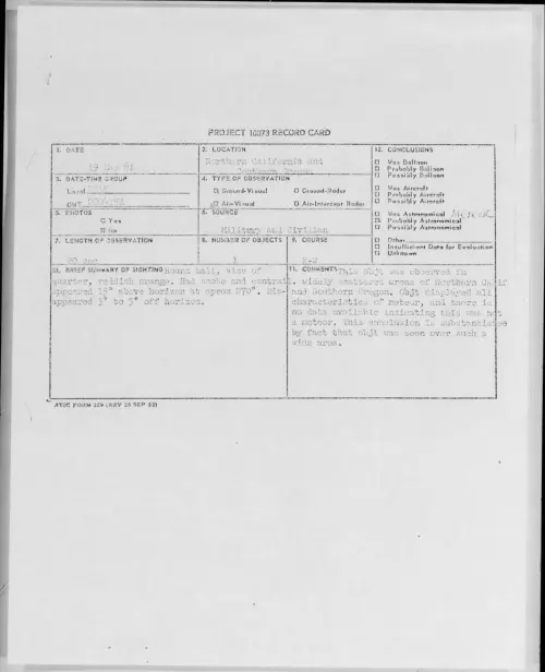 First page of 1961.05 - 8684488 - Northern California and Southern Oregon