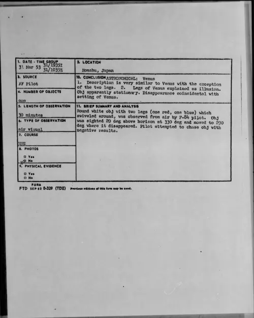 First page of 1953.03 - 6384493 - Honshu, Japan