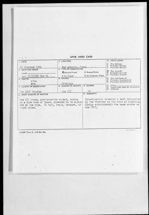 First page of 1954.11 - 6960959 - San Antonio, Texas