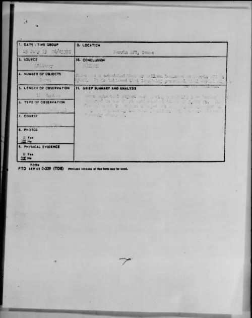 First page of 1953.07 - 6978854 - Perrin AFB, Texas