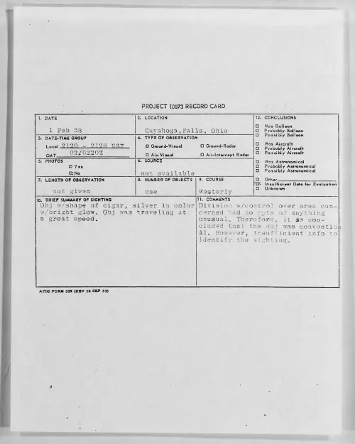First page of 1958.02 - 6960167 - Cuyahoga, Falls, Ohio
