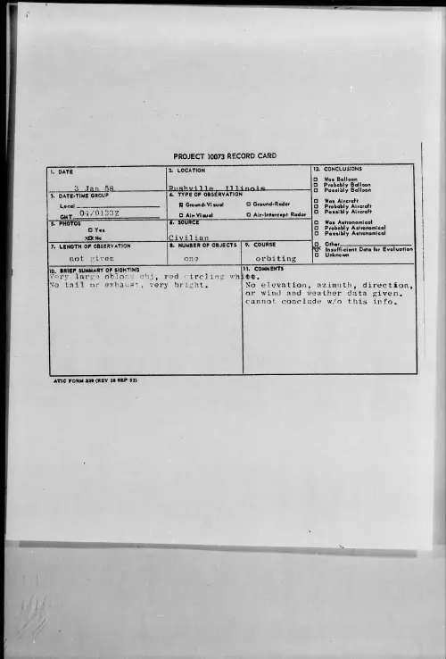 First page of 1958.01 - 6972396 - Rushville, Illinois