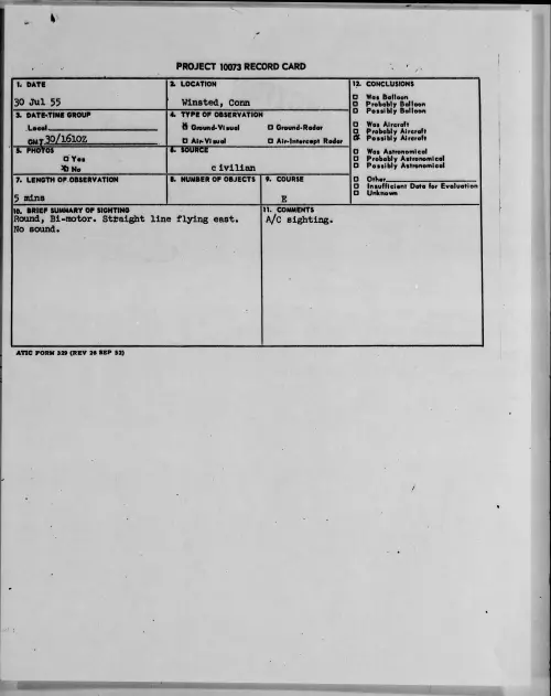 First page of 1955.07 - 6970807 - Winsted, Conn
