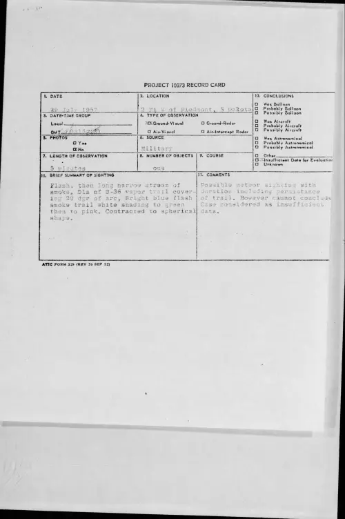 First page of 1957.07 - 6964684 - 2 Mi W of Piedmont, S Dakota