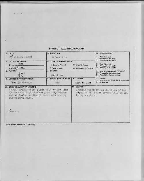 First page of 1960.01 - 6968350 - Bryan, Ohio