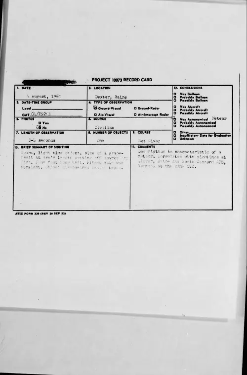 First page of 1960.08 - 7819693 - Dexter, Maine