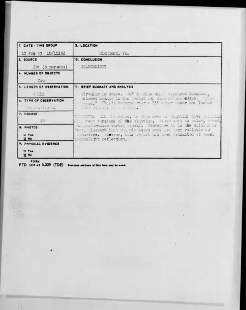 First page of 1953.02 - 9551580 - Richmond, Va