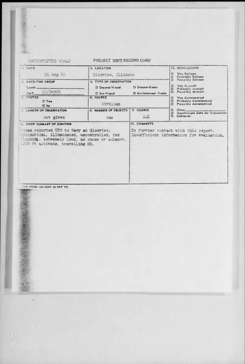 First page of 1960.08 - 8226946 - Glenview, Illinois