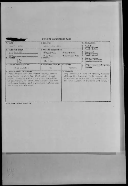 First page of 1960.04 - 7811540 - Richfield, Ohio