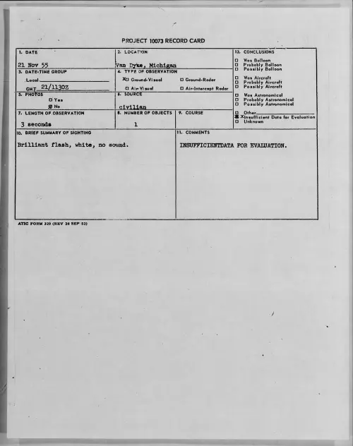 First page of 1955.11 - 7339937 - Van Dyke, Michigan