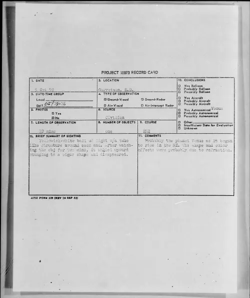 First page of 1959.10 - 6959338 - Garreston, S. D