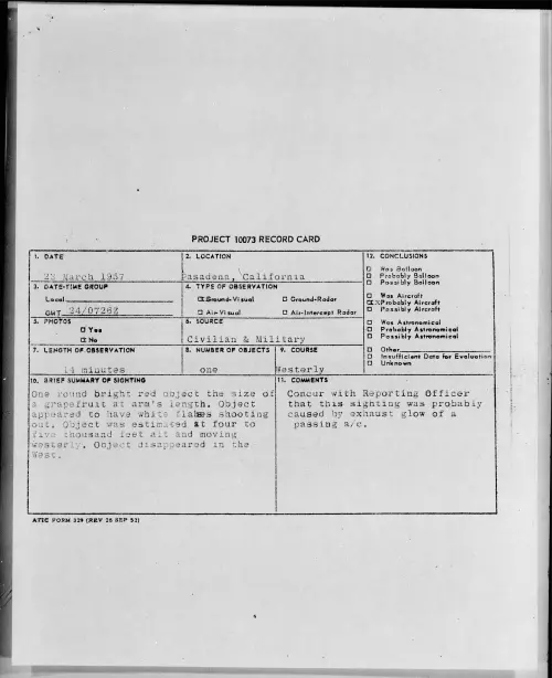 First page of 1957.03 - 6787842 - Pasadena, California