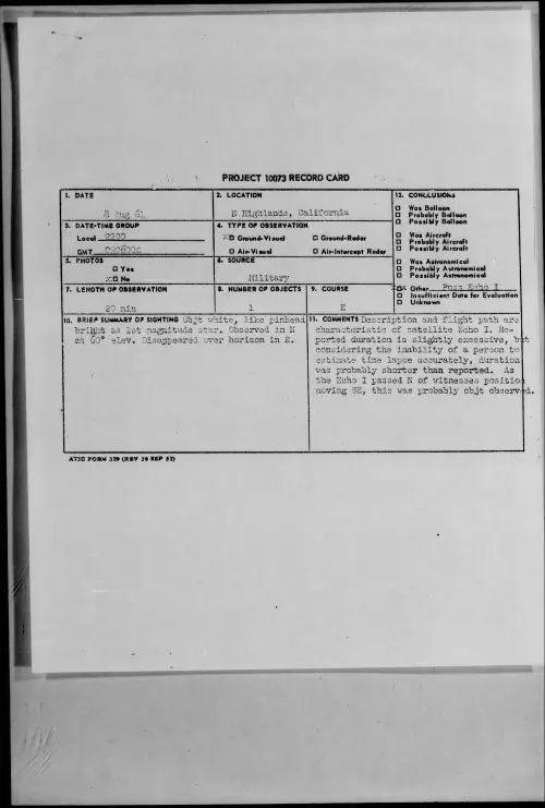 First page of 1961.08 - 8298658 - N Highlands, California
