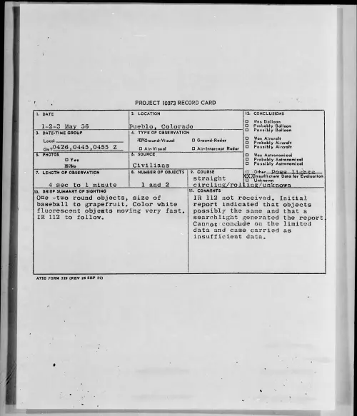 First page of 1956.05 - 6785695 - Pueblo, Colorado