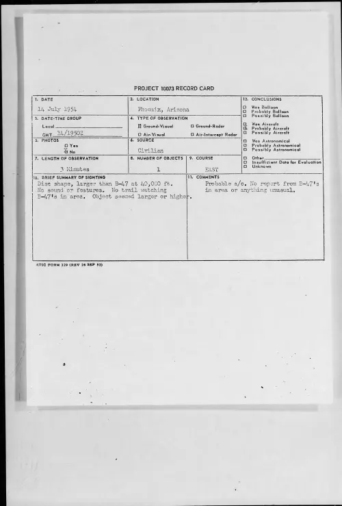 First page of 1954.07 - 8714885 - Phoenix. Arizona