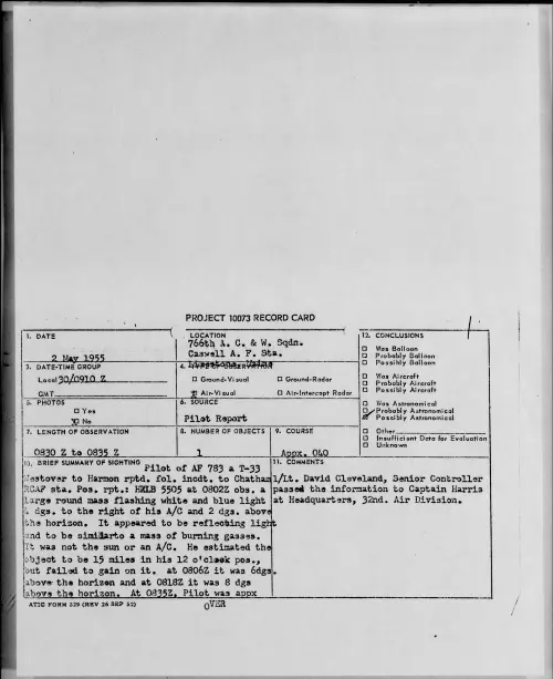 First page of 1955.05 - 6959526 - Limestone, Maine