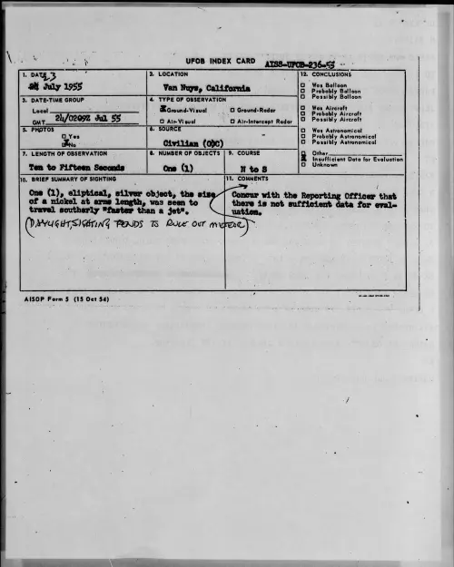 First page of 1955.07 - 6970483 - Van Nuys, California