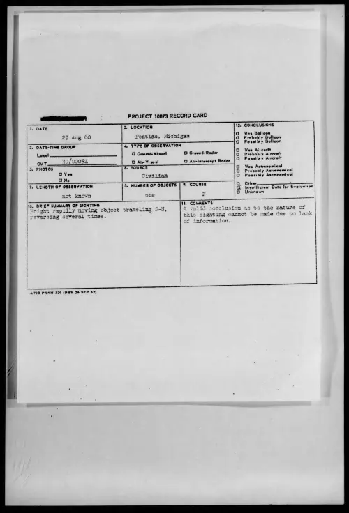 First page of 1960.08 - 7822916 - Pontiac, Michigan