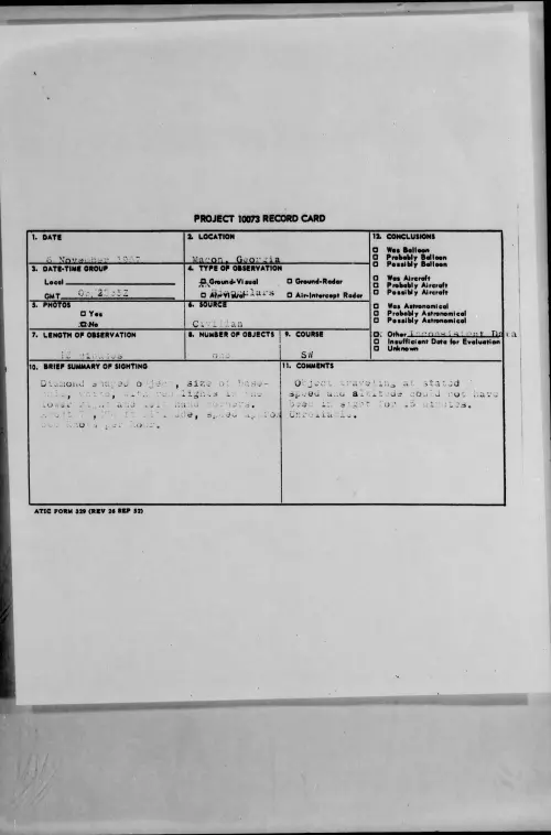 First page of 1957.11 - 6779701 - Macon, Georgia