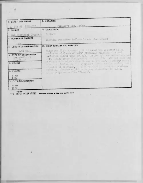 First page of 1953.02 - 9554031 - Elmendorf AFB, Alaska