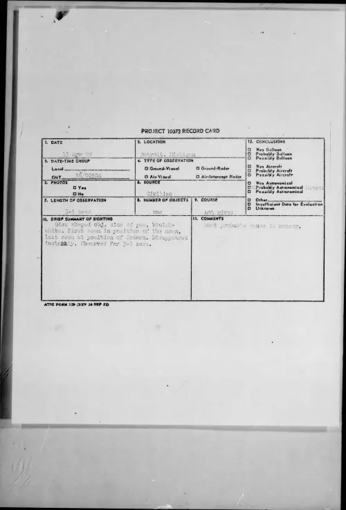 First page of 1959.04 - 9080140 - Detroit, Michigan