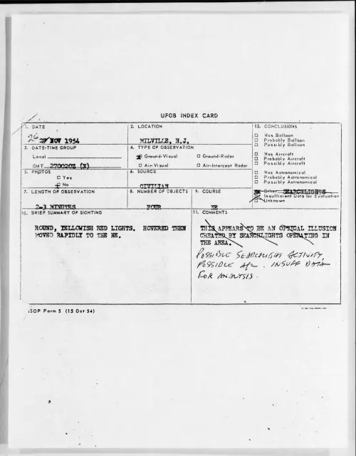 First page of 1954.11 - 6961159 - MILVILLE, N.J