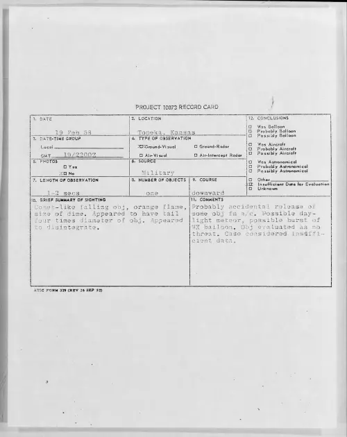 First page of 1958.02 - 6960941 - Topeka, Kansas