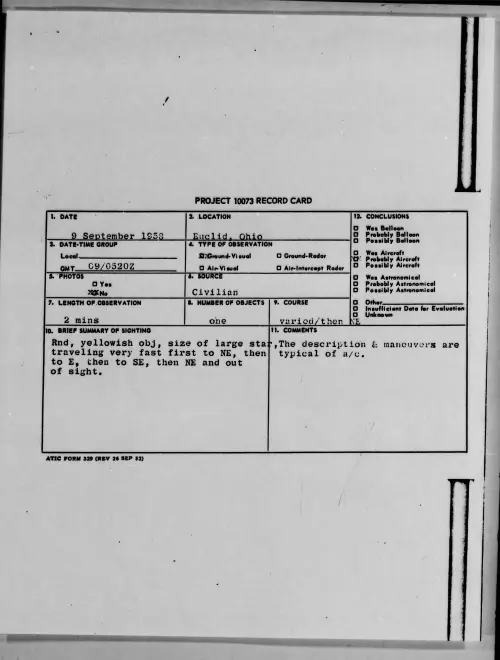 First page of 1958.09 - 8868645 - Euclid, Ohio